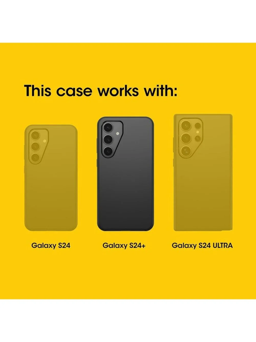 OtterBox Commuter Series Case for Samsung Galaxy S24+ – Black, Slim & Tough